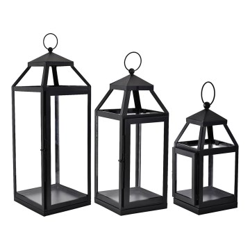 Eglo - KOMPLEKT 3x Lantern 56/41/25 cm must