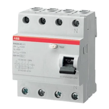 ABB 2CSF204102R1400 - Rikkevooluseade FH204 A-40/0,03 4-faasiline 40A 400V