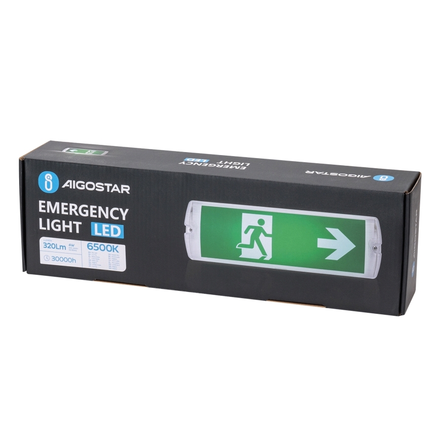 Aigostar - LED Avariivalgusti EMERGENCY LED/4W/230V IP65 6500K 600 mAh