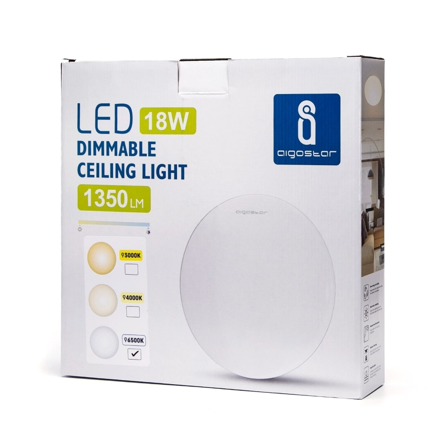 Aigostar - LED Hämardatav laevalgusti LED/18W/230V 6500K