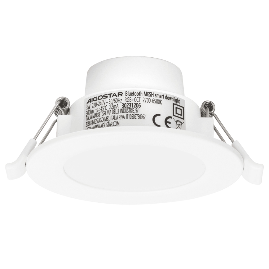 Aigostar - LED RGBW Süvistatav valgusti vannituppa LED/3W/230V 2700-6500K IP44