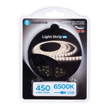 Aigostar - LED Riba 2m LED/4,9W/5V 6500K IP65