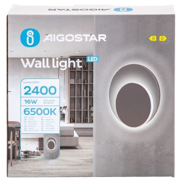 Aigostar - LED Seinavalgusti LED/16W/230V 6500K valge