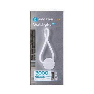 Aigostar - LED Seinavalgusti LED/20W/230V 6500K valge