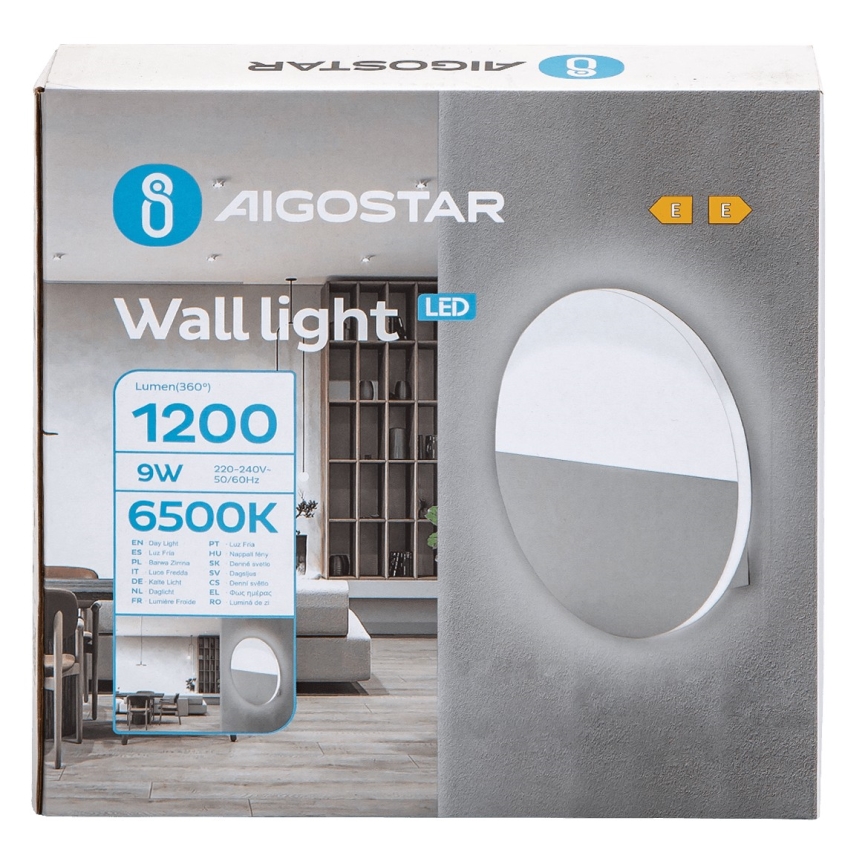 Aigostar - LED Seinavalgusti LED/9W/230V 6500K valge