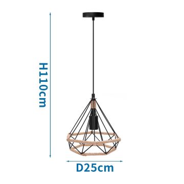 Aigostar - Lühter 1xE27/60W/230V