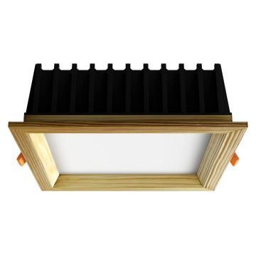 APLED - LED Süvistatav valgusti SQUARE WOODLINE LED/12W/230V 3000K 17x17 cm mänd täispuit