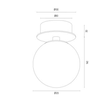 Argon 8504 - Seinavalgusti PALOMA 1xE14/7W/230V kuldne/valge