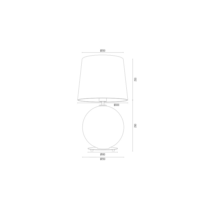 Argon 8530 - Laualamp HAMILTON 1xE27/15W/230V 54 cm kreemikas/hall