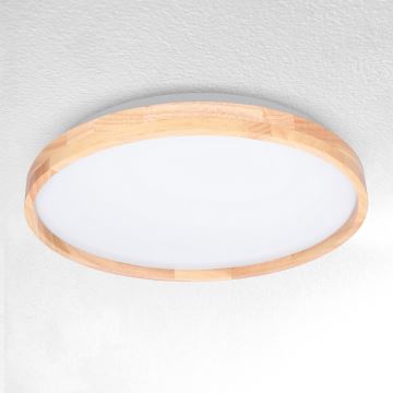 Brilagi - LED Hämardatav laevalgusti ALSON LED/48W/230V 3000-6500K tamm d. 39,5 cm + kaugjuhtimispult