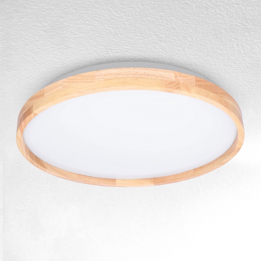 Brilagi - LED Hämardatav laevalgusti ALSON LED/48W/230V 3000-6500K tamm d. 39,5 cm + kaugjuhtimispult