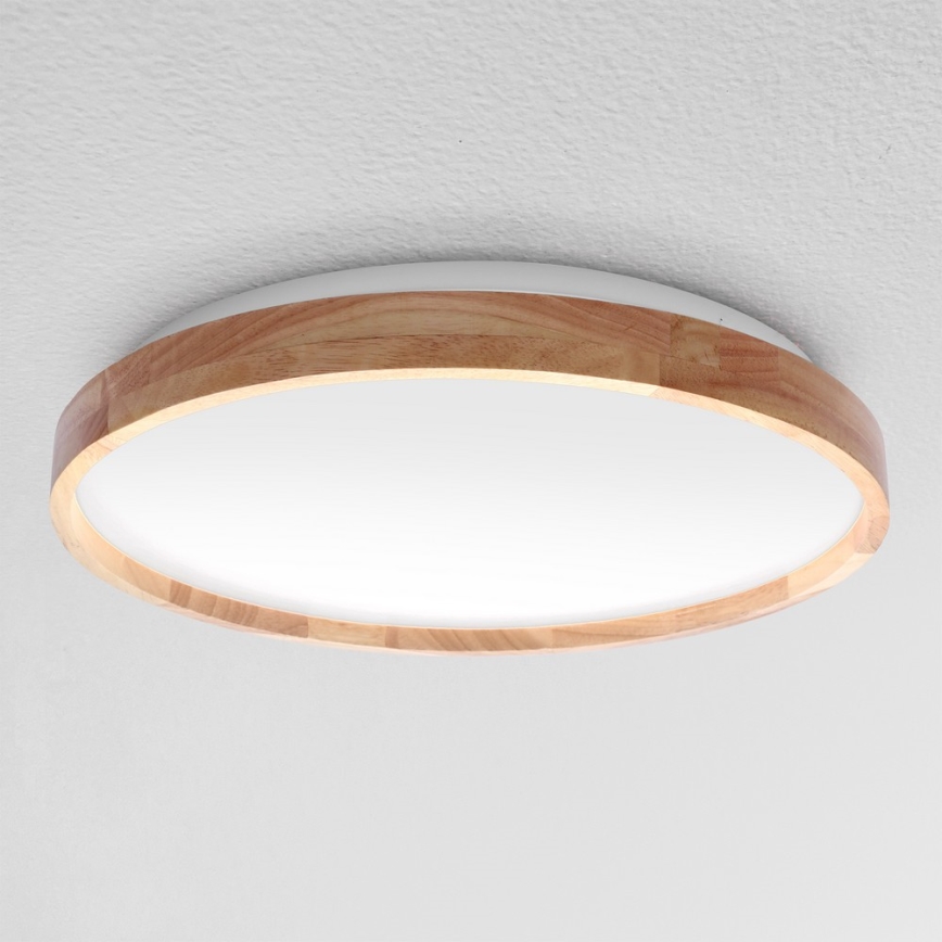 Brilagi - LED Hämardatav laevalgusti ALSON LED/48W/230V 3000-6500K tamm d. 39,5 cm + kaugjuhtimispult