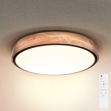 Brilagi - LED Hämardatav laevalgusti GLORIA LED/48W/230V 3000-6500K tamm d. 40 cm + kaugjuhtimispult