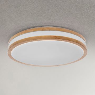 Brilagi - LED Hämardatav laevalgusti MOLINA LED/48W/230V 3000-6500K tamm d. 38 cm + kaugjuhtimispult