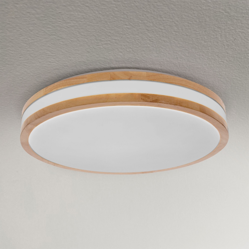 Brilagi - LED Hämardatav laevalgusti MOLINA LED/48W/230V 3000-6500K tamm d. 38 cm + kaugjuhtimispult