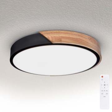 Brilagi - LED Hämardatav laevalgusti PILANA LED/48W/230V 3000-6500K tamm d. 40 cm + kaugjuhtimispult