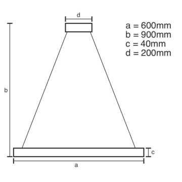 Brilagi - LED Hämardatav lühter CIRCLE LED/42W/230V 3000-6500K pruun + kaugjuhtimispult