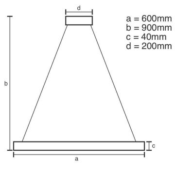 Brilagi - LED Hämardatav lühter CIRCLE LED/42W/230V 3000-6500K + kaugjuhtimispult