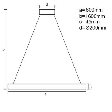 Brilagi - LED Hämardatav lühter CIRCLE LED/85W/230V 3000-6500K must + kaugjuhtimispult