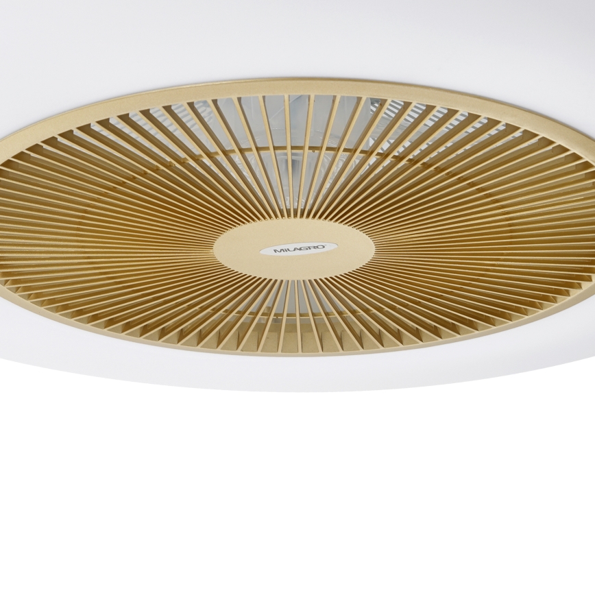 Brilagi - LED Hämardatav valgusti koos ventilaatoriga AURA LED/38W/230V 3000-6000K kuldne + pult