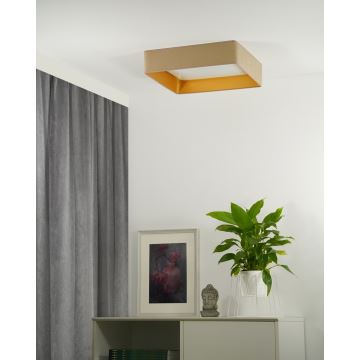 Brilagi - LED Hämardatav laevalgusti VELVET SQUARE LED/24W/230V 3000/4000/6500K + kaugjuhtimispult beež