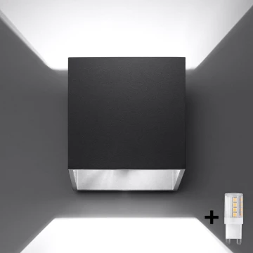 Brilagi -  LED Kohtvalgusti seinale MURO 1xG9/4W/230V must