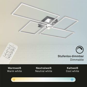 Brilo 3170-018 - LED Hämardatav pinnale kinnitatav lühter FRAME LED/51W/230V 2700-5000K + kaugjuhtimispult