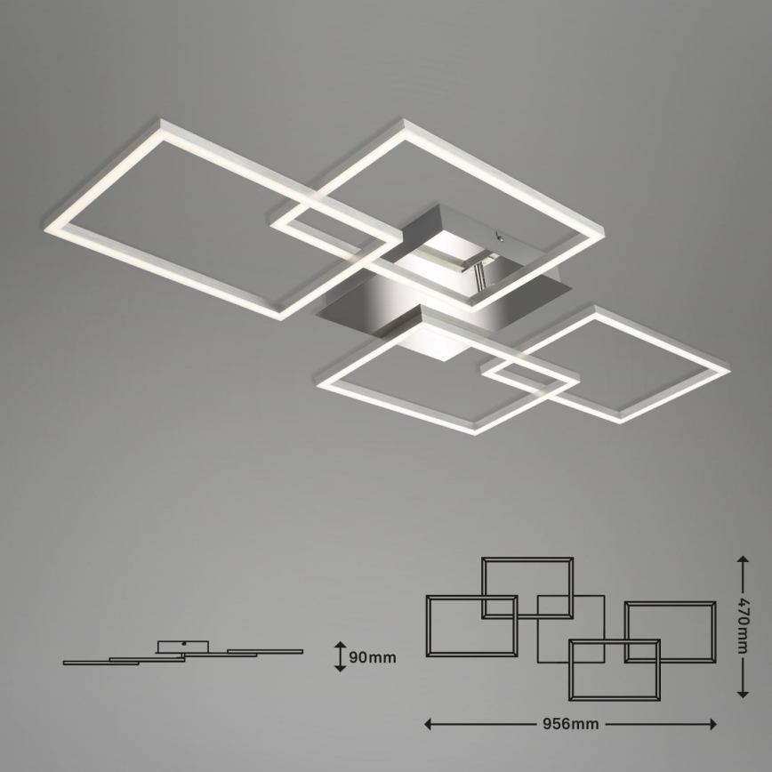 Briloner 3091-018 - LED Hämardatav laevalgusti FRAME LED/30W/230V kroom