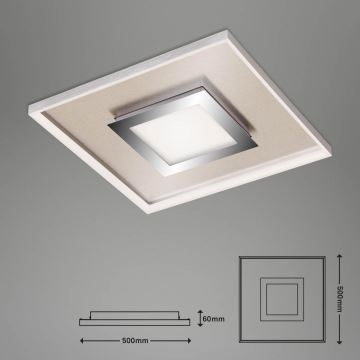 Briloner 3641-012 - LED Hämardatav laevalgusti FRAME LED/30W/230V 2700-6500K kroom + kaugjuhtimispult