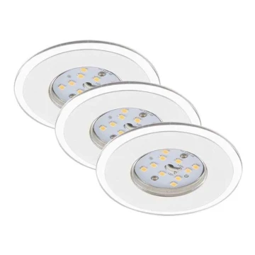 Briloner 7197-036-KOMPLEKT 3x LED Hämardatav süvistatav valgusti vannituppa LED/4,5W/230V IP44