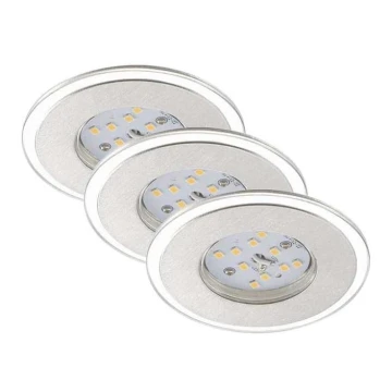 Briloner 7197-039-KOMPLEKT 3x LED Hämardatav süvistatav valgusti vannituppa LED/4,5W/230V IP44