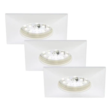 Briloner 7205-036 - KOMPLEKT 3x LED Süvistatav valgusti vannituppa ATTACH LED/5W/230V IP44 valge