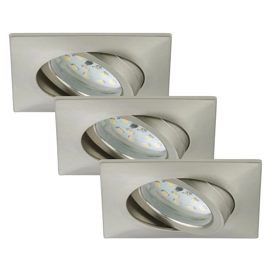 Briloner 7210-032 - KOMPLEKT 3x LED Süvistatav valgusti vannituppa ATTACH LED/5W/230V IP23 kroom