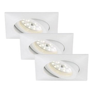 Briloner 7210-036 - KOMPLEKT 3x LED Süvistatav valgusti vannituppa ATTACH LED/5W/230V IP23 valge