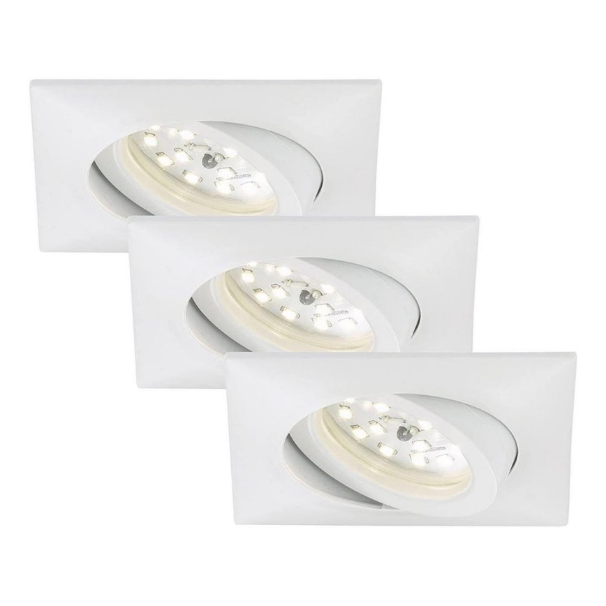 Briloner 7210-036 - KOMPLEKT 3x LED Süvistatav valgusti vannituppa ATTACH LED/5W/230V IP23 valge