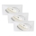 Briloner 7210-036 - KOMPLEKT 3x LED Süvistatav valgusti vannituppa ATTACH LED/5W/230V IP23 valge