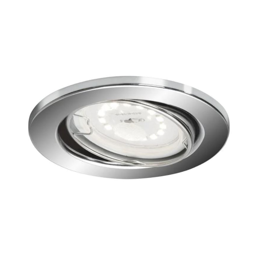 Briloner 7277-038 - KOMPLEKT 3x LED Hämardatav süvistatav valgusti vannituppa 1xGU10/5W/230V IP23