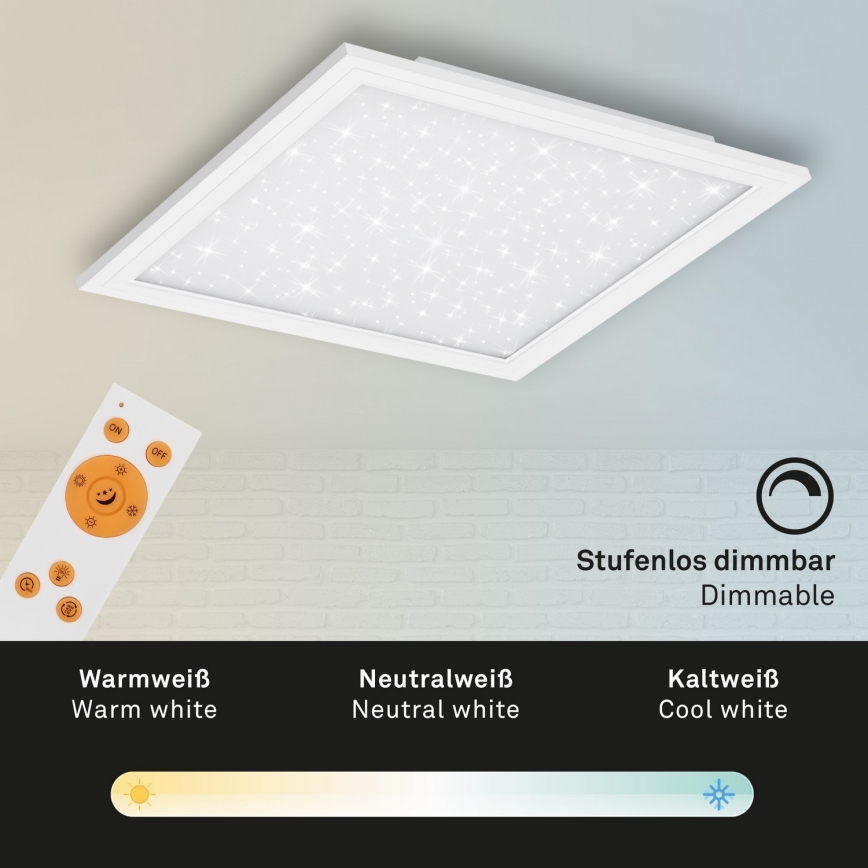 Briloner 7302-016 - LED Hämardatav laevalgusti STARRY SKY LED/23W/230V 3000-6000K + kaugjuhtimispult