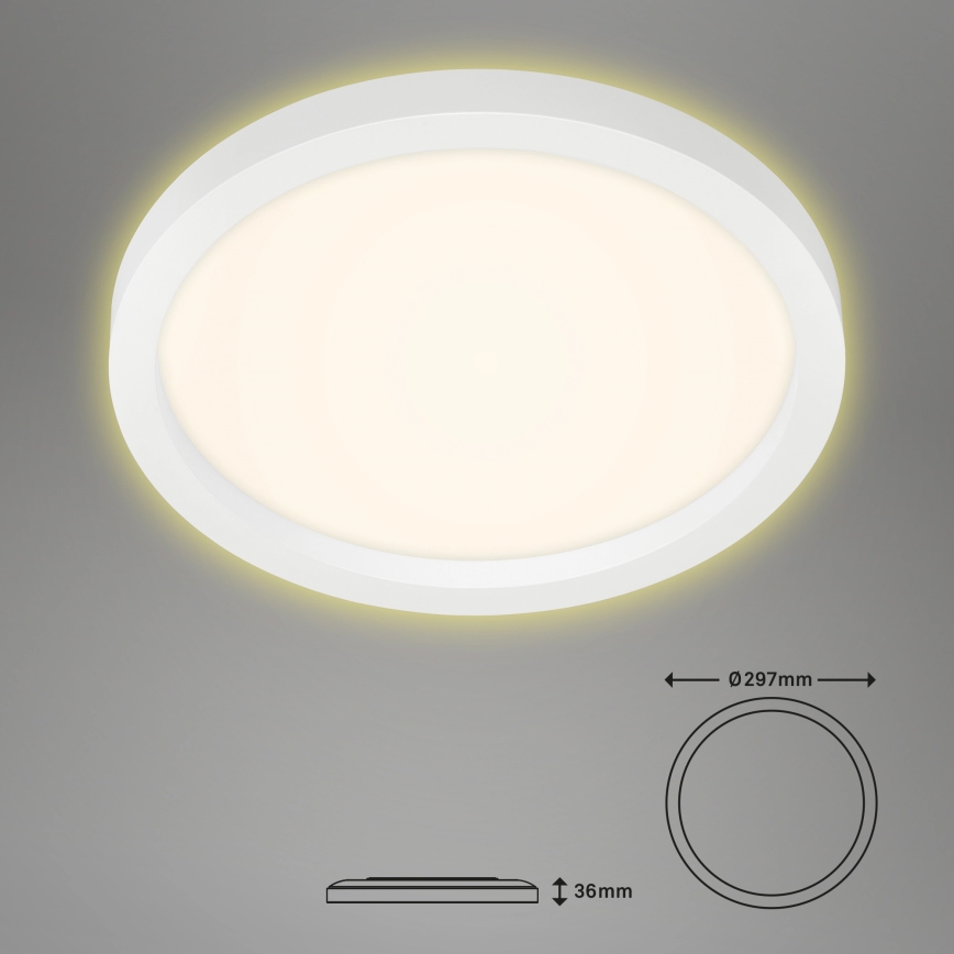 Briloner 7361-016 - LED Laevalgusti CADRE LED/18W/230V d. 29,7 cm valge