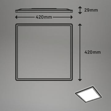 Briloner 7459-414 - LED Hämardatav laevalgusti SLIM LED/22W/230V 2700-6500K + kaugjuhtimispult