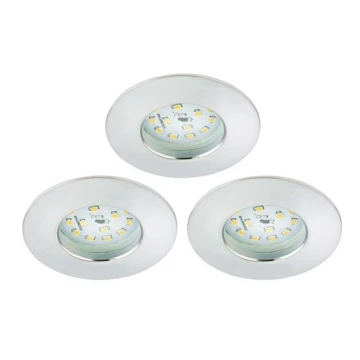 Briloner 8316-039-KOMPLEKT 3x LED Hämardatav süvistatav valgusti vannituppa LED/5,5W/230V IP44