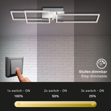 Briloner - LED Hämardatav pinnale kinnitatav lühter FRAME LED/44W/230V