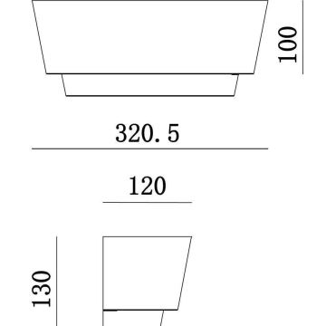 Deko-Light 341205 - Seinavalgusti TWYNNDA 1xE14/40W/230V valge