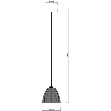 Deko-Light 342025 - Lühter FILO 1xE27/60W/230V d. 19 cm hõbedane