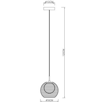 Deko-Light 342029 - Lühter FILO 1xG9/40W/230V d. 16 cm hõbedane