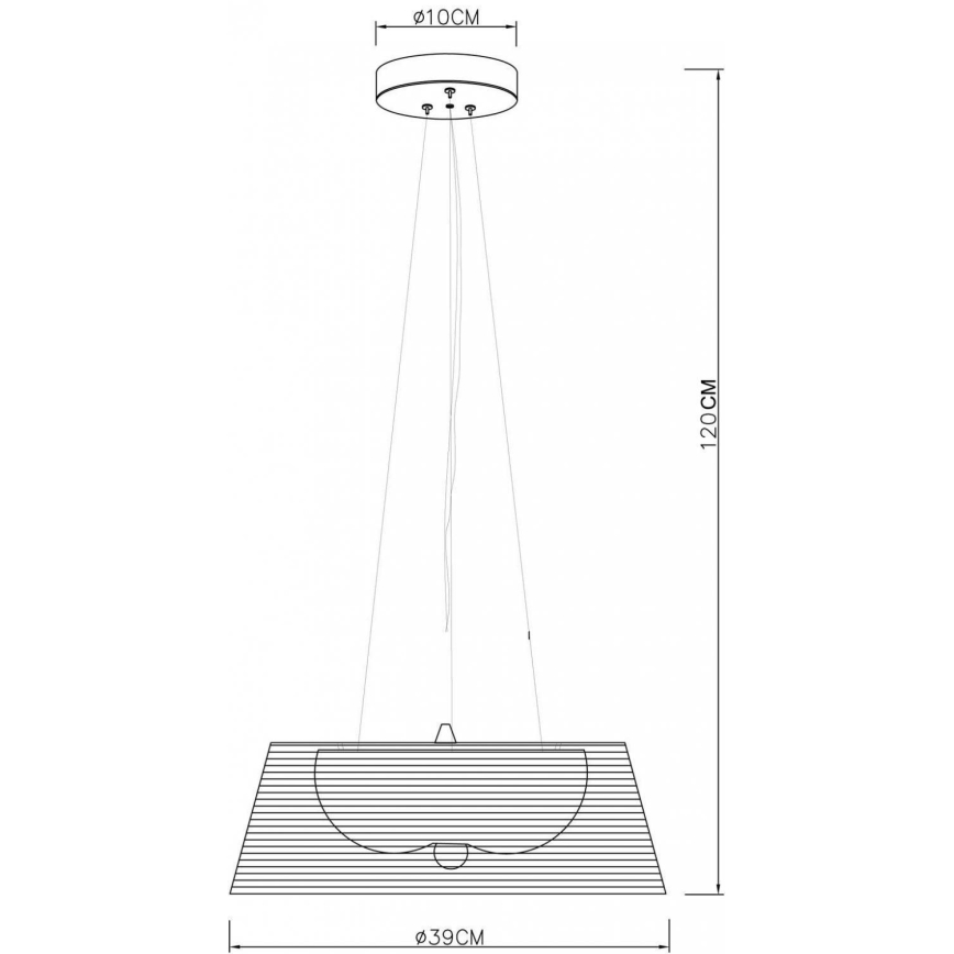 Deko-Light 342031 - Lühter FILO 3xE27/60W/230V d. 39 cm hõbedane