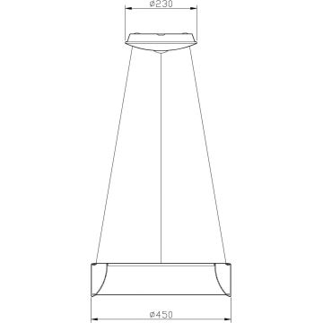 Deko-Light 342122 - LED Hämardatav lühter SCULPTORIS LED/27W/230V 3000K d. 45 cm