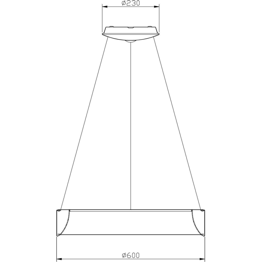 Deko-Light 342125 - LED Hämardatav lühter SCULPTORIS LED/27W/230V 4000K d. 60 cm