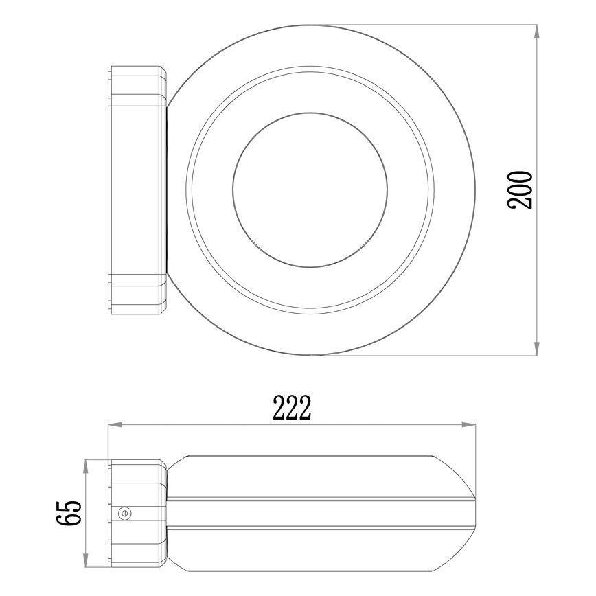 Deko-Light 731081 - LED Väli seinavalgusti MUSCAE LED/13W/230V IP54 antratsiit