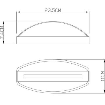 Deko-Light 731093 - LED Väli seinavalgusti ERIDANI LED/13W/230V IP44 antratsiit